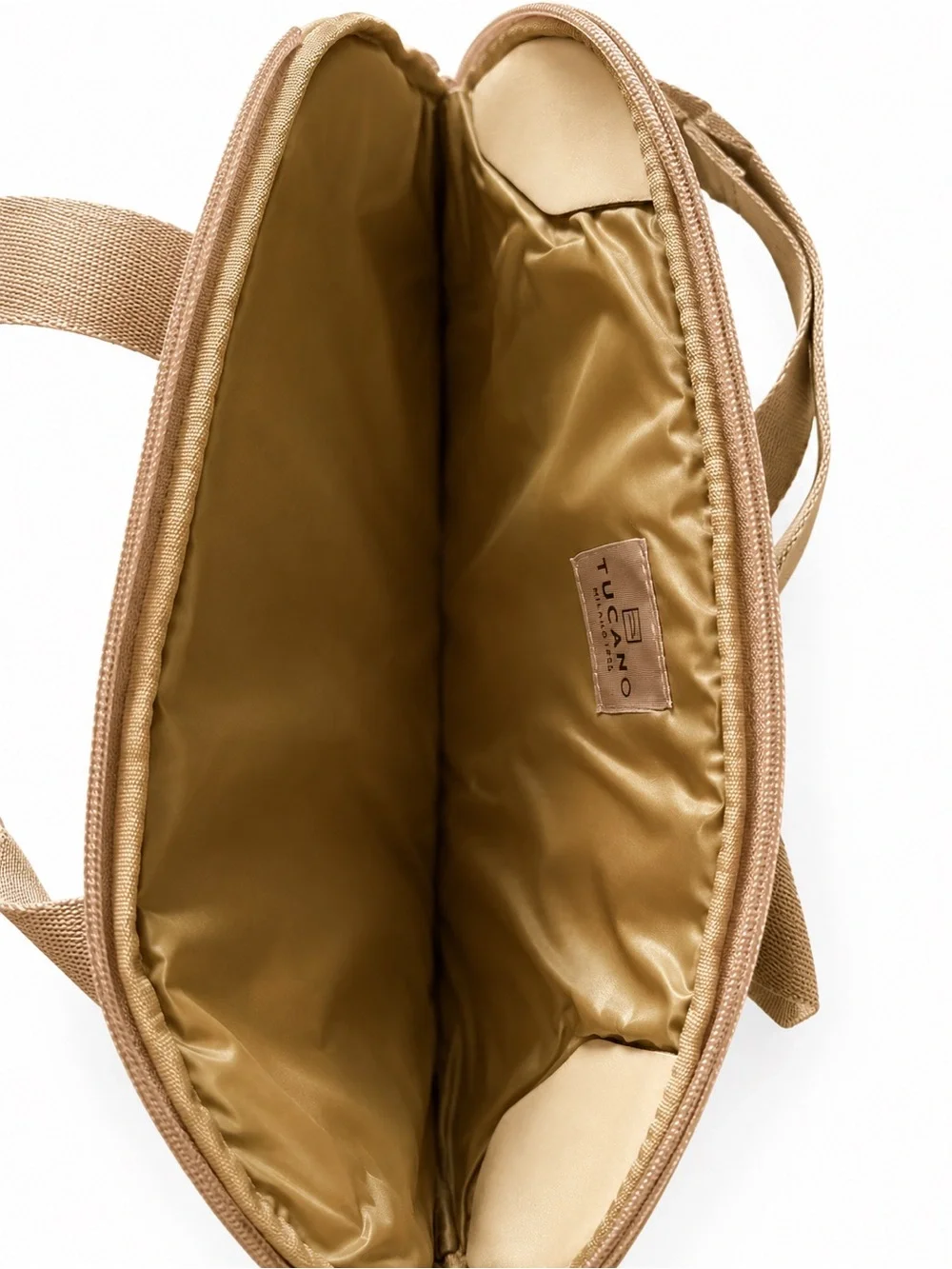 Tan Messenger & Briefcase Bag - Compact Shoulder Laptop Carry